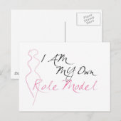 Rol Model Wit Briefkaart (Voorkant / Achterkant)