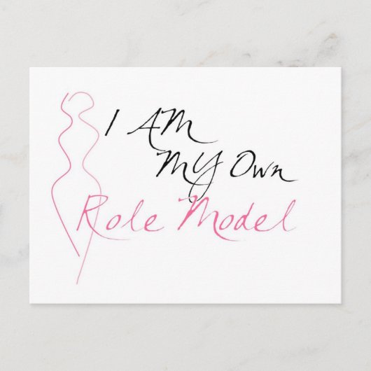 Rol Model Wit Briefkaart (Voorkant)