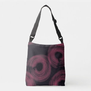 Rol, moderne, trendy waterverf borstelillustratie crossbody tas