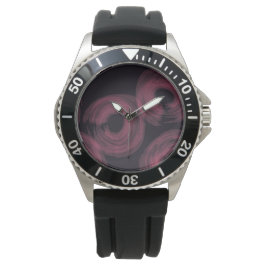 Rol, moderne, trendy waterverf borstelillustratie horloge