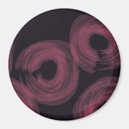 Rol, moderne, trendy waterverf borstelillustratie magneet