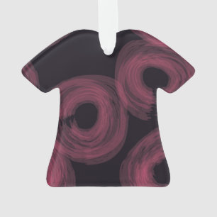 Rol, moderne, trendy waterverf borstelillustratie ornament