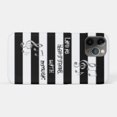 Rol mooie Bleck-White-muziek Case-Mate iPhone Case (Achterkant (horizontaal))