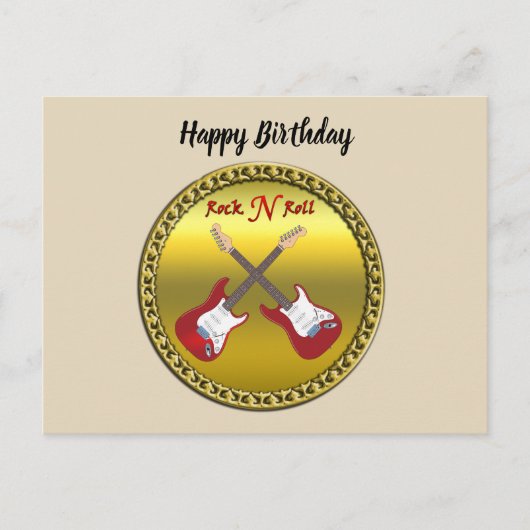 Rol N met elektrische gitaren Briefkaart (Voorkant)