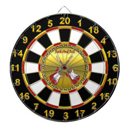 Rol N met elektrische gitaren Dartbord
