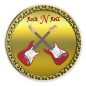 Rol N met elektrische gitaren Keramische Knop (Voorkant)