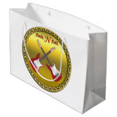 Rol N met elektrische gitaren Large Cadeautasje (Achterkant Gekanteld)