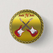Rol N met elektrische gitaren Ronde Button 3,2 Cm (Voorkant)