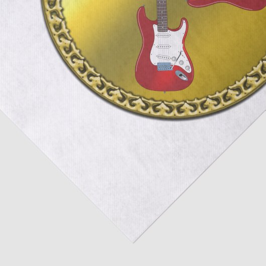 Rol N met elektrische gitaren Tissuepapier (Detail)