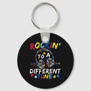 Rol naar een ander geluid sleutelhanger