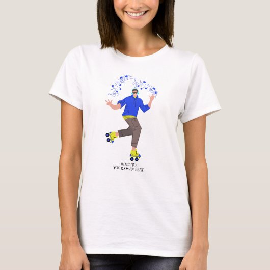 ROL NAAR JE EIGEN RITME T-SHIRT (Voorkant)