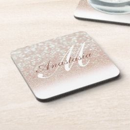 Rol, ongelofelijk, Roze Glitter-naam Bier Onderzetter