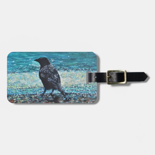 Rol op het Beach schilderen Bagagelabel (Voorkant horizontaal)