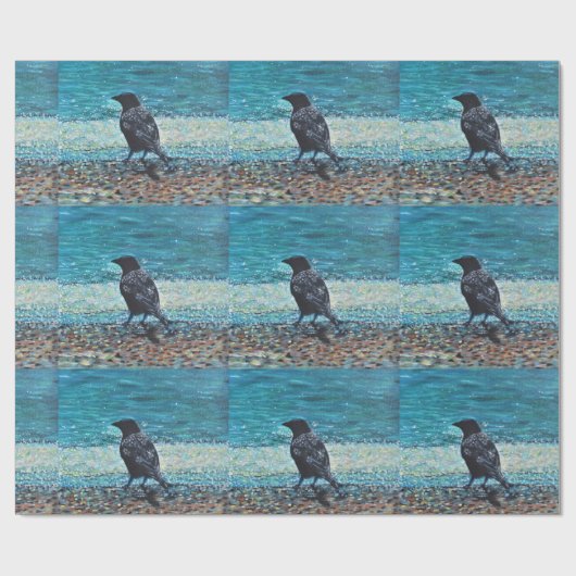 Rol op het Beach schilderen Cadeaupapier (Vlak)