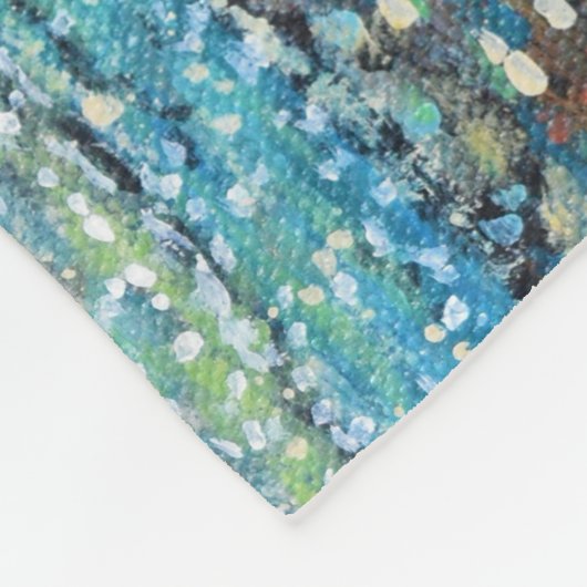 Rol op het Beach schilderen Fleece Deken (Hoek)