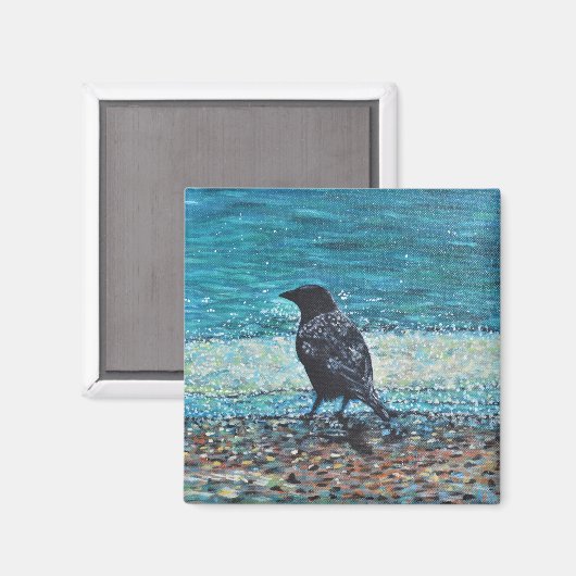 Rol op het Beach schilderen Magneet (Voorkant / Achterkant)