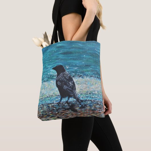 Rol op het Beach schilderen Tote Bag (Dichtbij)