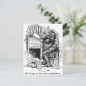 Rol op Zijn bureau (met tekst) Briefkaart (Staand voorkant)