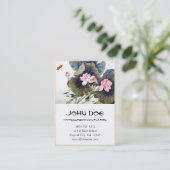 Rol-oraal chinese mooie lotus leaf butterf visitekaartje (Staand voorkant)