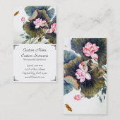 Rol-oraal chinese mooie lotus leaf butterf visitekaartje (Voorkant / Achterkant)