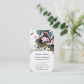 Rol-oraal chinese mooie lotus leaf butterf visitekaartje (Staand voorkant)