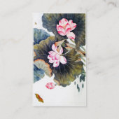 Rol-oraal chinese mooie lotus leaf butterf visitekaartje (Achterkant)