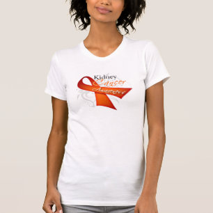 Rol Oranje Ribbon Kidney Cancer Awareness T-shirt