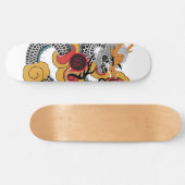 Rol Oranje zwarte drakenskateboard Persoonlijk Skateboard (Horizontaal)