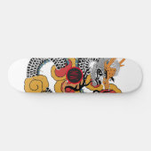 Rol Oranje zwarte drakenskateboard Persoonlijk Skateboard (Horizontaal)