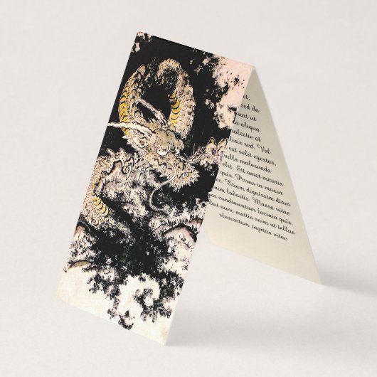 Rol orientale Legendary Ancient Chinese Dragon-ink Visitekaartje (Voorkant)