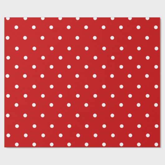 Rol papier voor rode pokdot (Vlak)