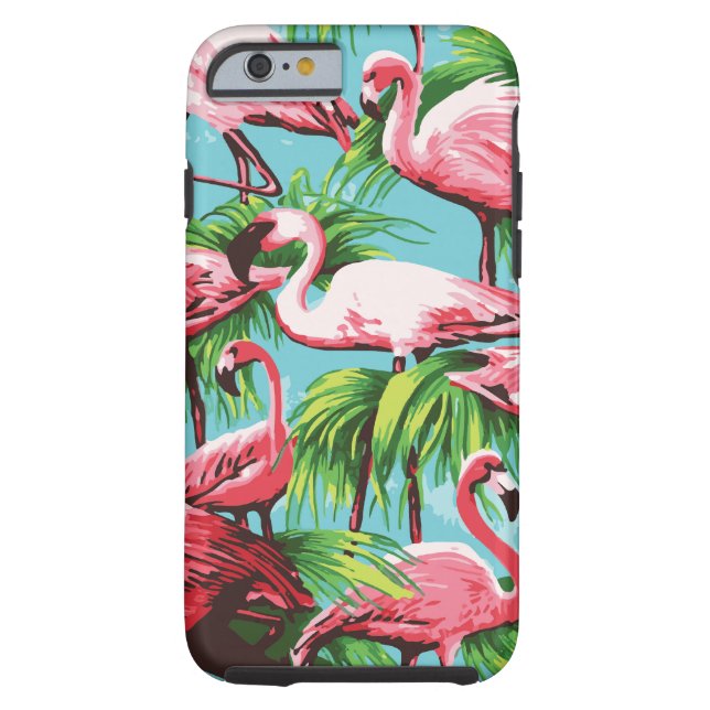 Rol Retro Roze flamingos Case-Mate iPhone Case (Achterkant)