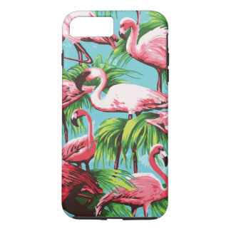 Rol Retro Roze flamingos iPhone 8/7 Plus Hoesje