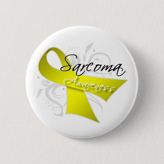 Rol Ribbon Sarcoma Bewustheid Ronde Button 5,7 Cm (Voorkant)