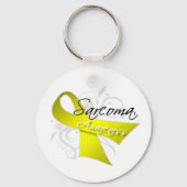 Rol Ribbon Sarcoma Bewustheid Sleutelhanger (Voorkant)