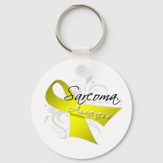 Rol Ribbon Sarcoma Bewustheid Sleutelhanger (Voorkant)