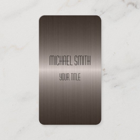 Rol Roestvrij staal Metaal Visitekaartje (Voorkant)