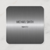 Rol Roestvrij staal Metaalkijk Vierkante Visitekaartje (Voorkant)