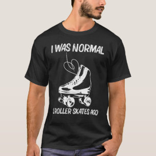 Rol rolschaatsen voor mannen Retro disco derb T-shirt