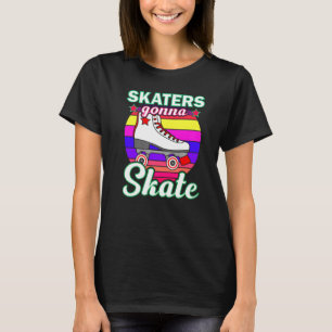 Rol-rolschaatsen voor mannen Roller derby dis T-shirt