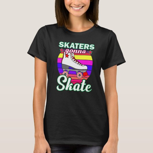 Rol-rolschaatsen voor mannen Roller derby dis T-shirt (Voorkant)