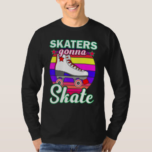 Rol-rolschaatsen voor mannen Roller derby dis T-shirt