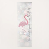 Rol Roze Flamingo - u Creëer uw eigen kalm Yogamat (Voorkant)