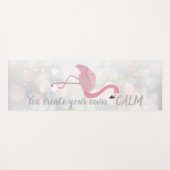 Rol Roze Flamingo - u Creëer uw eigen kalm Yogamat (Voorkant (horizontaal))