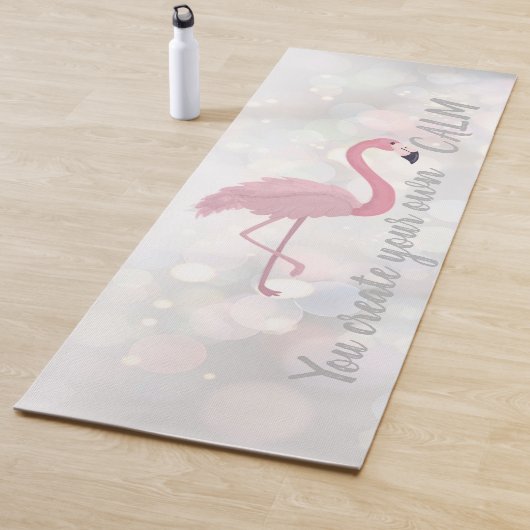 Rol Roze Flamingo - u Creëer uw eigen kalm Yogamat (In situ)