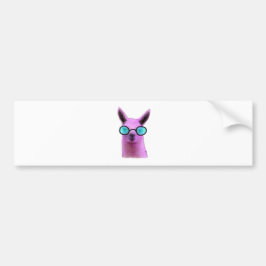 Rol Roze Llama! Bumpersticker