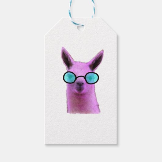 Rol Roze Llama! Cadeaulabel (Voorkant)