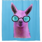 Rol Roze Llama! Douchegordijn (Voorkant)