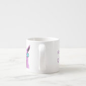 Rol Roze Llama! Espresso Kop (Achterkant)