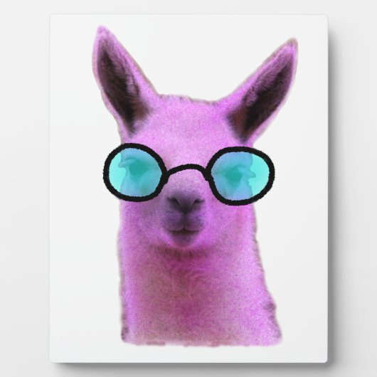 Rol Roze Llama! Fotoplaat (Voorkant)